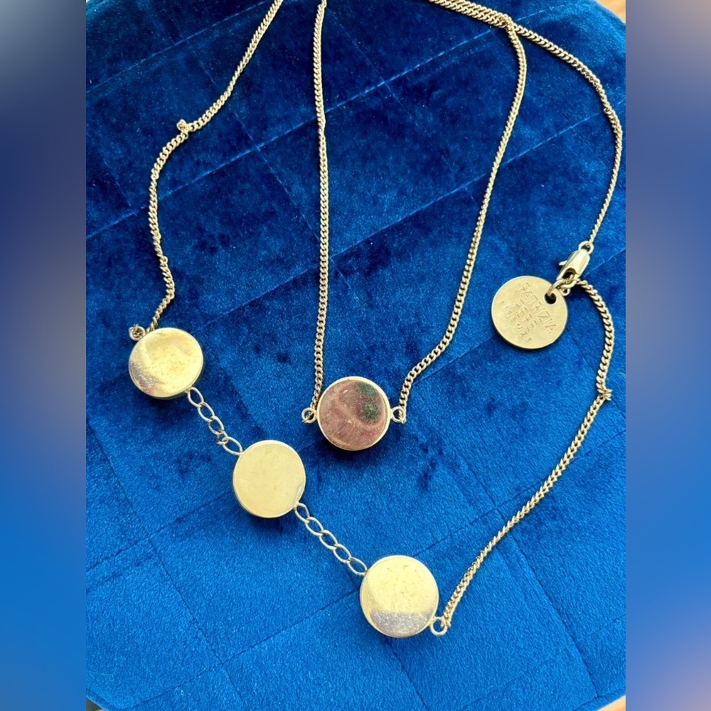 Patrizia Pepe Gold-Tone Necklace with Yellow Crystal Stations - Picture 3 of 4